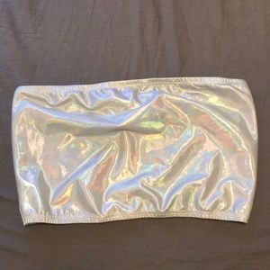 Holographic tube top wild fable